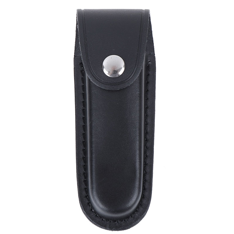 Fold Knife Tool Flashlight Belt Loop Case Holder Leather Sheath Holster Pouch Bag Pocket Hunt Camp Outdoor Carry Multi Gear