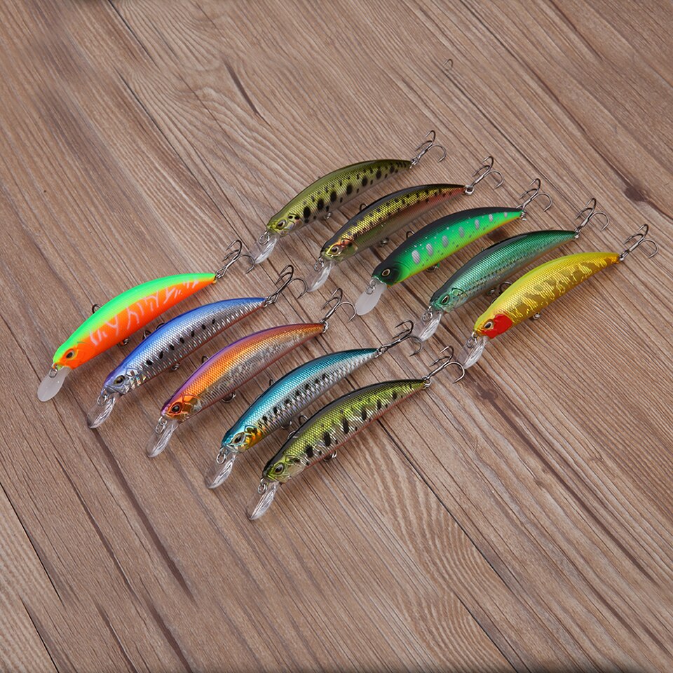 New 105mm 16g Slowly Sinking Minnow Fishing Lures Artificial Swim Bait for Pike Bass Predator Jekbait SPEARHEAD RYUKI