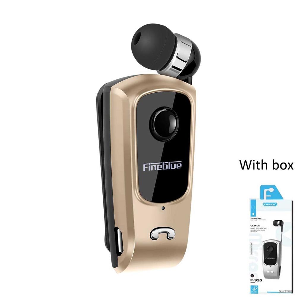 Fineblue F920 Mini Wireless Bluetooth Earphone  Telescopic Type Business Earphone Vibration Alert Wear Stereo Sport Earphone