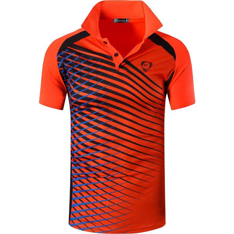 jeansian Men's Sport Tee Polo Shirts Poloshirts Casual Wear Golf Tennis Badminton Dry Fit Short Sleeve LSL224