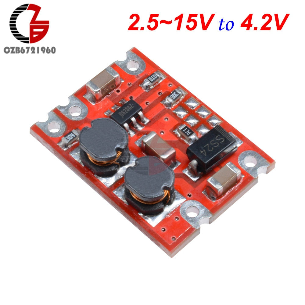 DC-DC Auto Boost Buck Converter Module DC 2.5-15V to DC 3.3V 4.2V 5V 9V 12V Step Up Down Voltage Regulator Power Inverter Supply