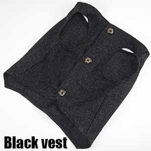 WANGUPET Sack Suit Woollen Coat and Vest Dog Clothes Wedding Party Suits For Small Dogs and Cat Pet Clothes Dog Coat Pet Costume