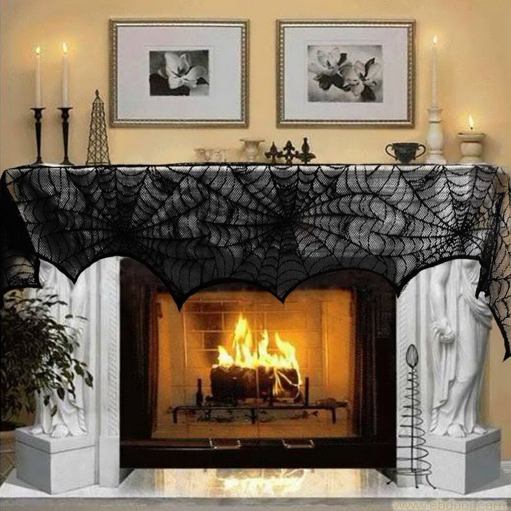 OurWarm Halloween Party Spider Game Pumpkin String Light Ghost Hanging Table Mat Treat Trick Horror Props Halloween Decorations