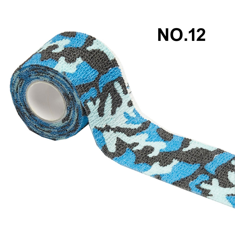 1 Roll 5*450cm Disposable Self-adhesive Flex Elastic Camouflage Bandage Tattoo Handle Grip Tube Wrap Elbow Stick Medical Tape