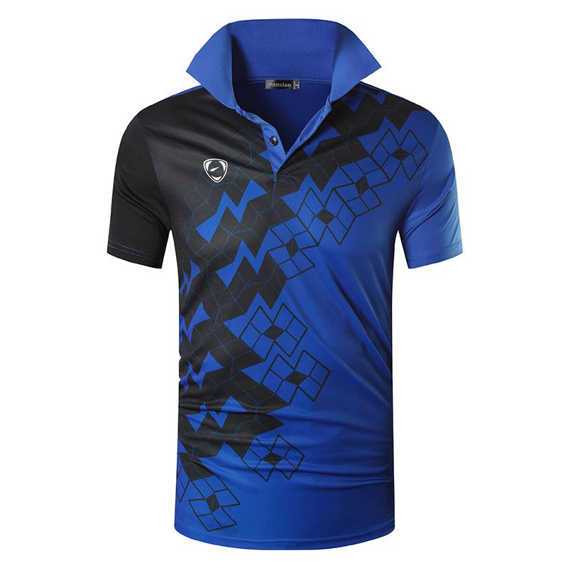 jeansian Men's Sport Tee Polo Shirts Poloshirts Casual Wear Golf Tennis Badminton Dry Fit Short Sleeve LSL224
