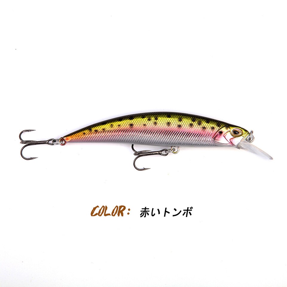 New 105mm 16g Slowly Sinking Minnow Fishing Lures Artificial Swim Bait for Pike Bass Predator Jekbait SPEARHEAD RYUKI