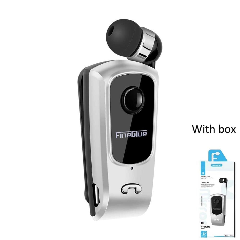 Fineblue F920 Mini Wireless Bluetooth Earphone  Telescopic Type Business Earphone Vibration Alert Wear Stereo Sport Earphone
