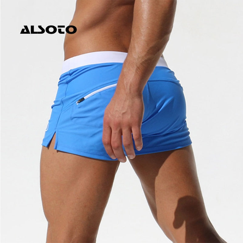 ALSOTO Swimwear Men Swimsuit Brand Shorts Mens Briefs Summer Swim Suit Sexy Mayo Sunga Beach Shorts Stroj Kapielowy Badpak