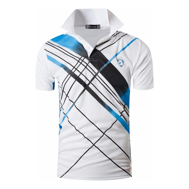 jeansian Men's Sport Tee Polo Shirts Poloshirts Casual Wear Golf Tennis Badminton Dry Fit Short Sleeve LSL224
