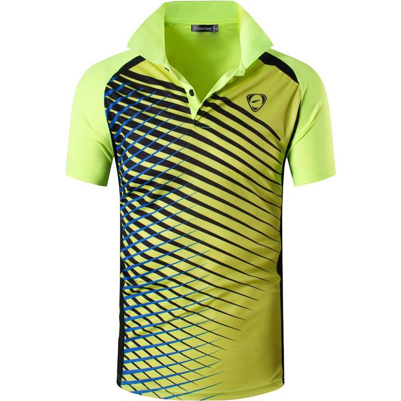 jeansian Men's Sport Tee Polo Shirts Poloshirts Casual Wear Golf Tennis Badminton Dry Fit Short Sleeve LSL224