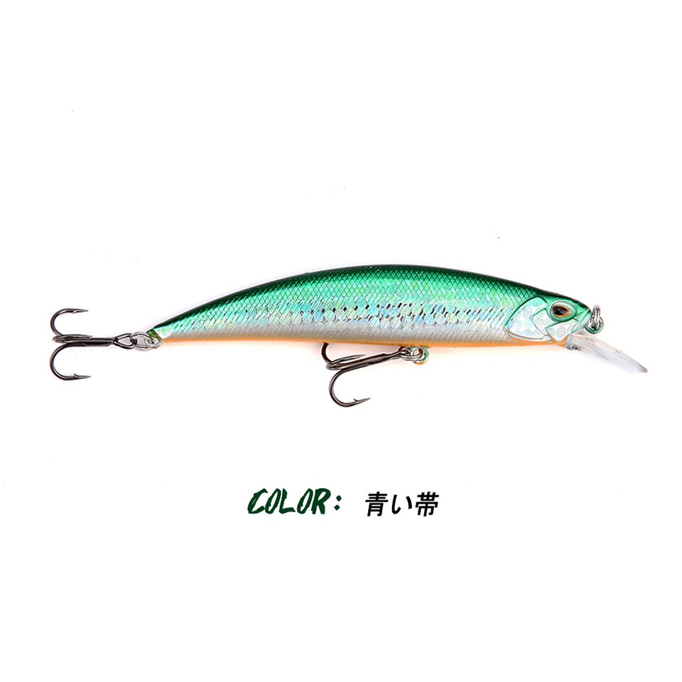 New 105mm 16g Slowly Sinking Minnow Fishing Lures Artificial Swim Bait for Pike Bass Predator Jekbait SPEARHEAD RYUKI