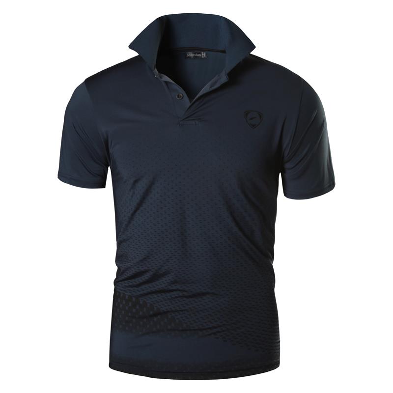 jeansian Men's Sport Tee Polo Shirts Poloshirts Casual Wear Golf Tennis Badminton Dry Fit Short Sleeve LSL224