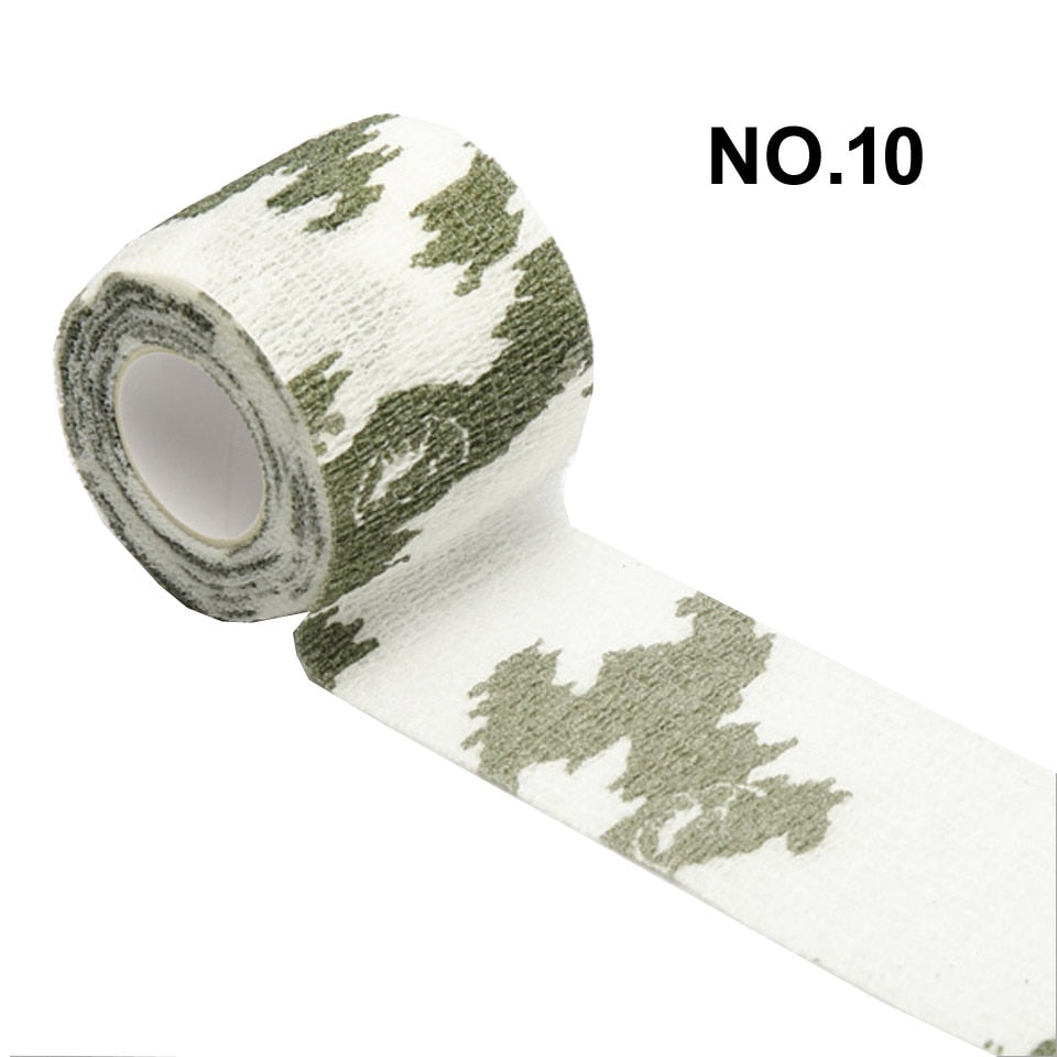 1 Roll 5*450cm Disposable Self-adhesive Flex Elastic Camouflage Bandage Tattoo Handle Grip Tube Wrap Elbow Stick Medical Tape