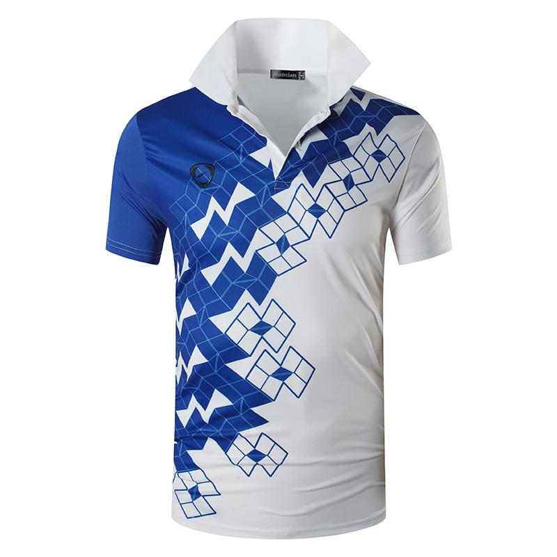 jeansian Men's Sport Tee Polo Shirts Poloshirts Casual Wear Golf Tennis Badminton Dry Fit Short Sleeve LSL224