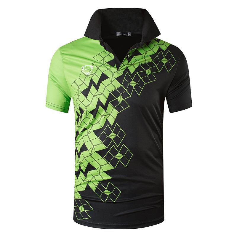 jeansian Men's Sport Tee Polo Shirts Poloshirts Casual Wear Golf Tennis Badminton Dry Fit Short Sleeve LSL224