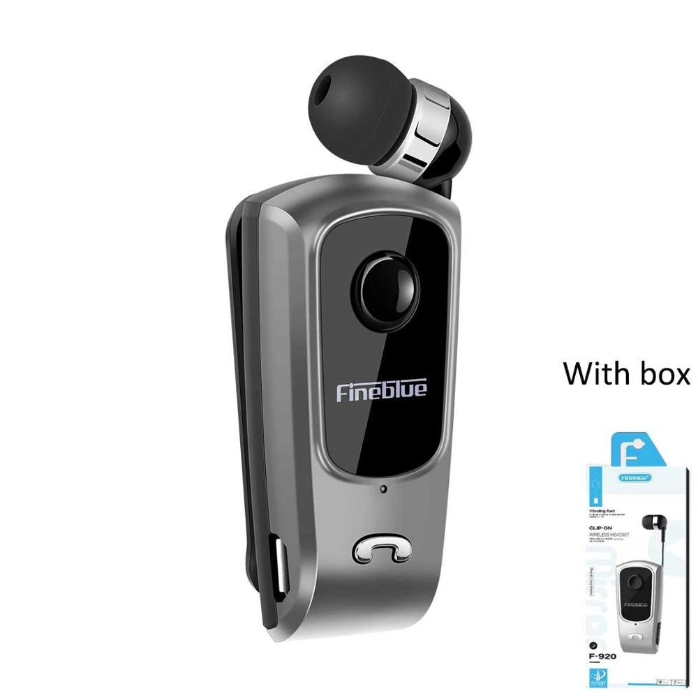 Fineblue F920 Mini Wireless Bluetooth Earphone  Telescopic Type Business Earphone Vibration Alert Wear Stereo Sport Earphone