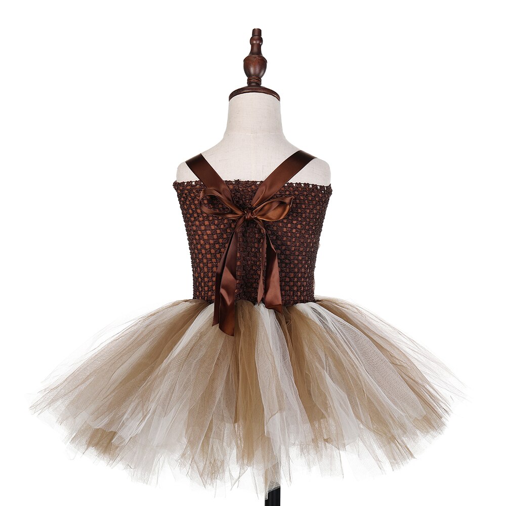 Girls Giraffe Costume Set Kids Halloween Tutu Dress Zoo Animal Outfit Toddler Baby Girl Fancy Birthday Party Dresses Vestido