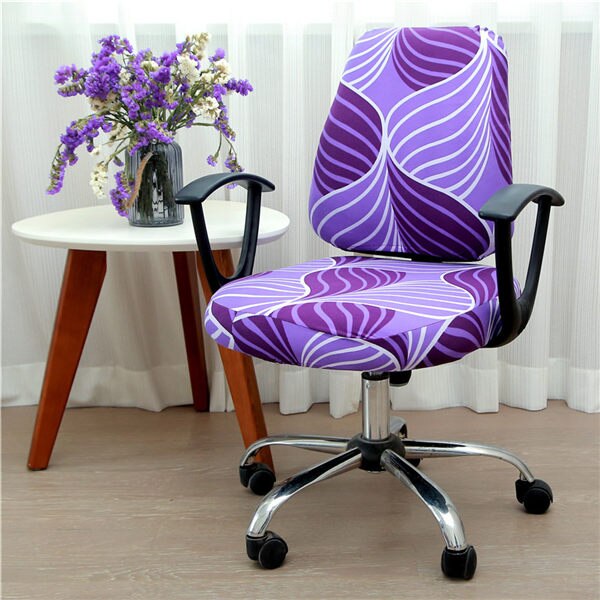 Office Chair Covers Elastic Armchair Seat Cover Dustproof Seat Chair Protector Cover Rotating Lift Computer Chair Seat Silpcover