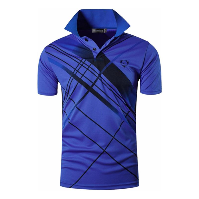 jeansian Men's Sport Tee Polo Shirts Poloshirts Casual Wear Golf Tennis Badminton Dry Fit Short Sleeve LSL224