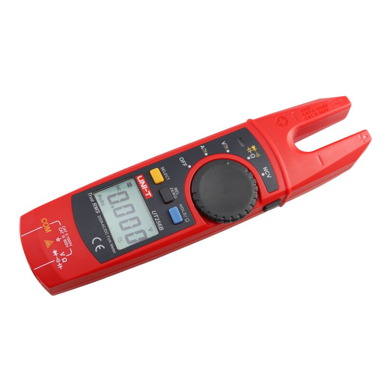 UNI-T UT256B Digital True RMS Fork Auto Multimeter 200A AC DC Current Clamp Meters NCV Tester Voltmeter Ohm Cap Auto Range More