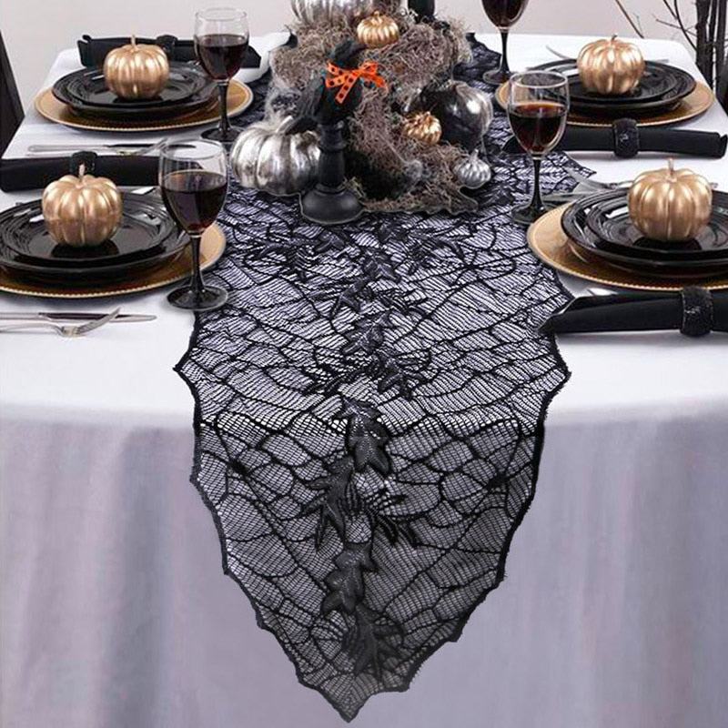 OurWarm Halloween Party Spider Game Pumpkin String Light Ghost Hanging Table Mat Treat Trick Horror Props Halloween Decorations