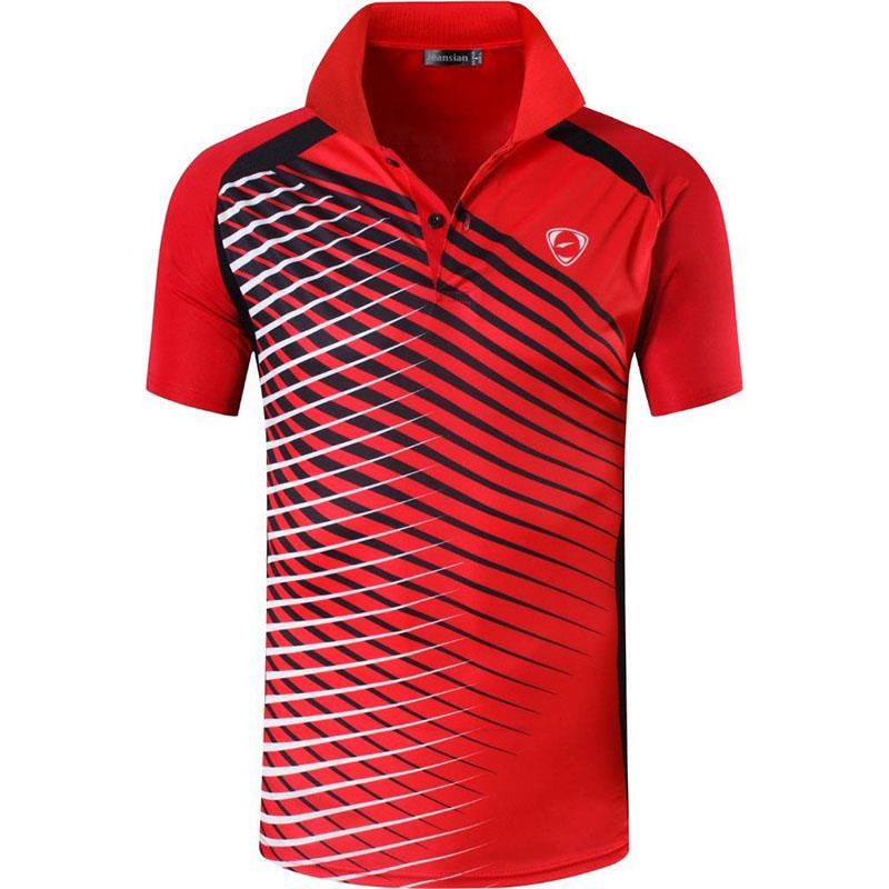 jeansian Men's Sport Tee Polo Shirts Poloshirts Casual Wear Golf Tennis Badminton Dry Fit Short Sleeve LSL224