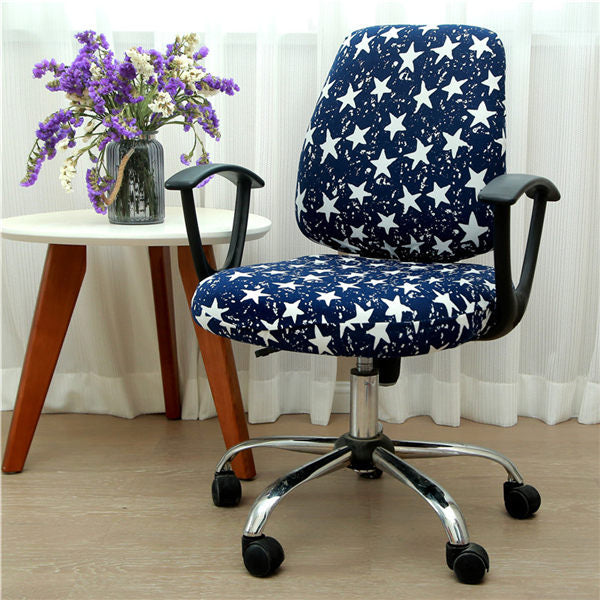 Office Chair Covers Elastic Armchair Seat Cover Dustproof Seat Chair Protector Cover Rotating Lift Computer Chair Seat Silpcover