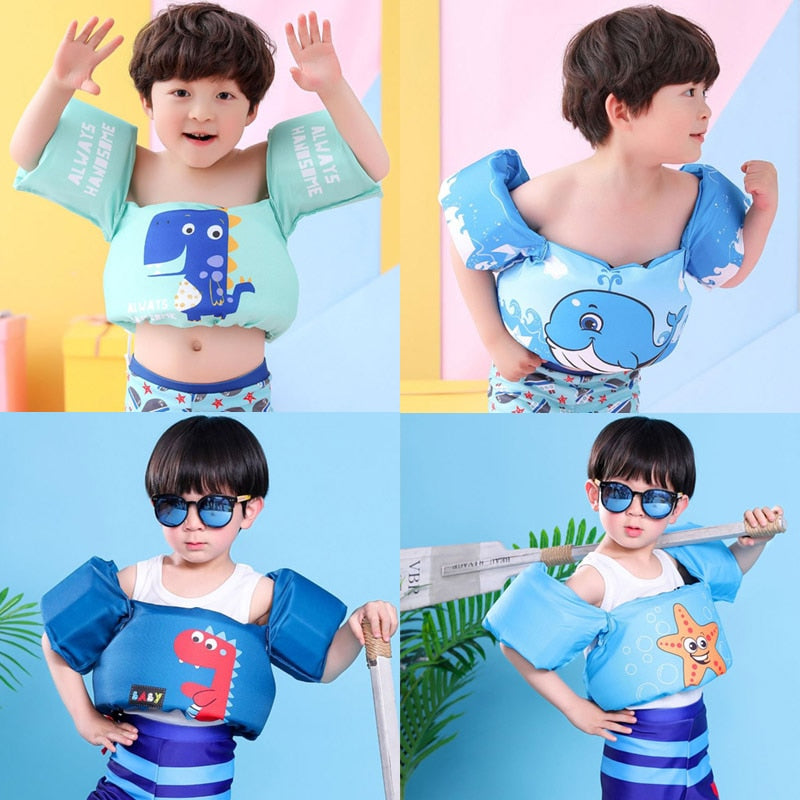 New Baby Swim Rings Puddle Jumper Baby Life Vest Child Life Jacket 2-6 Years Old Boy Girl Children Vest Form Polyester