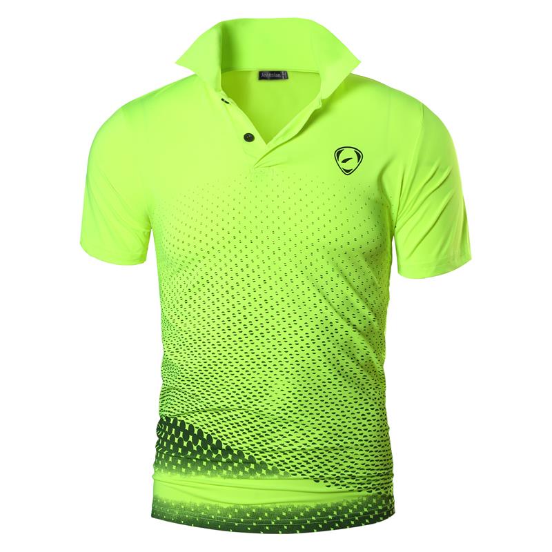 jeansian Men's Sport Tee Polo Shirts Poloshirts Casual Wear Golf Tennis Badminton Dry Fit Short Sleeve LSL224