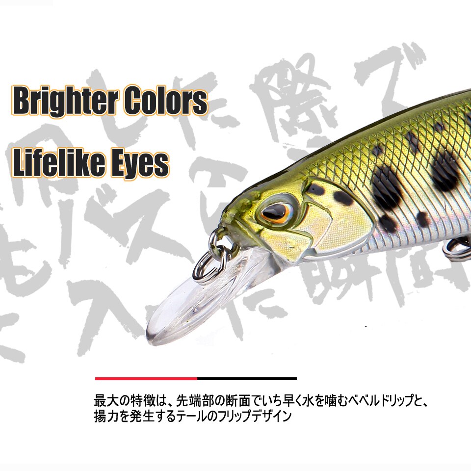 New 105mm 16g Slowly Sinking Minnow Fishing Lures Artificial Swim Bait for Pike Bass Predator Jekbait SPEARHEAD RYUKI