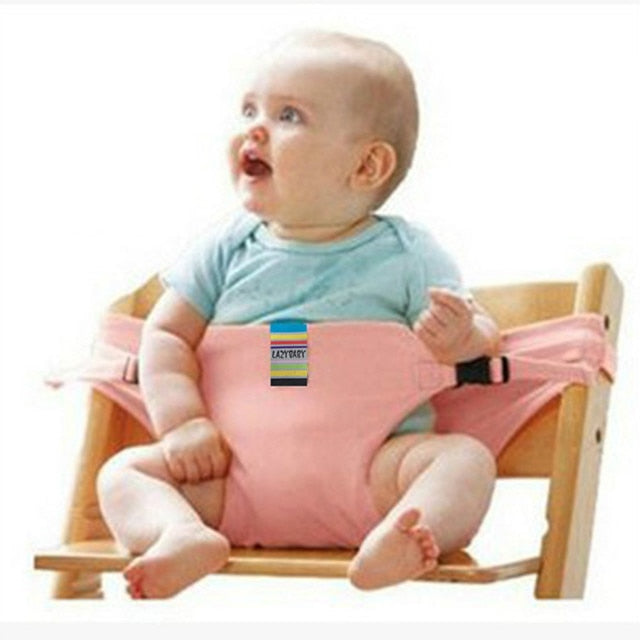 Foldable Baby Dining Chair stretch wrap Safety Belt Seat Lunch Chair Seat Portable Feeding Chair Harness baby Booster Seat