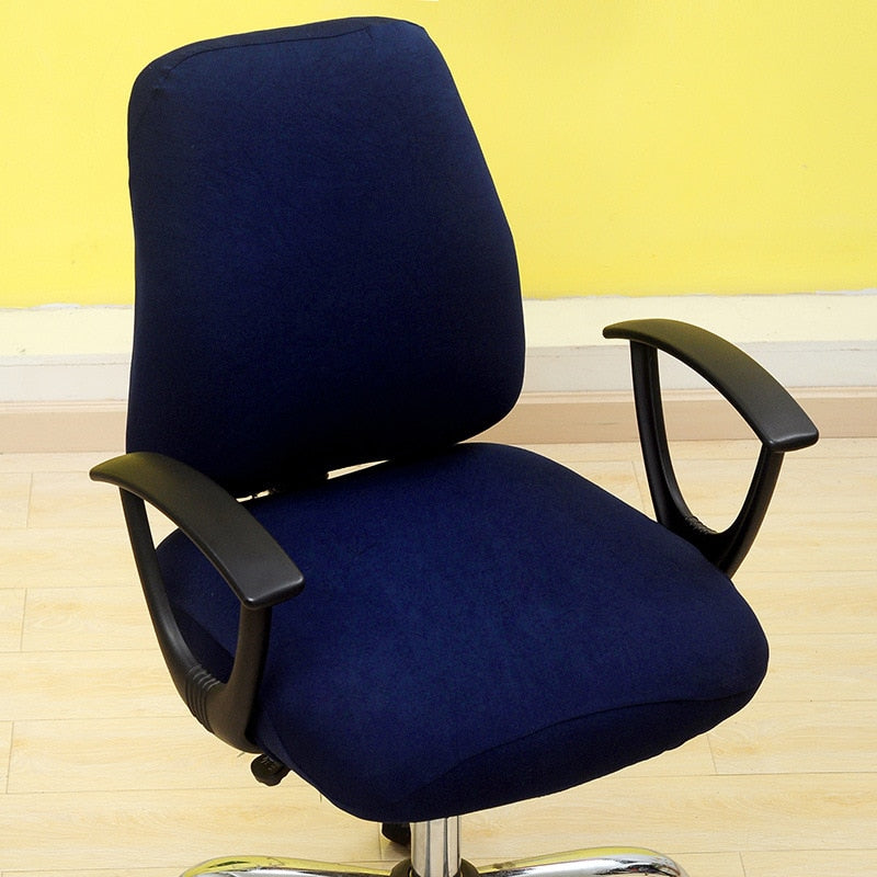 Office Chair Covers Elastic Armchair Seat Cover Dustproof Seat Chair Protector Cover Rotating Lift Computer Chair Seat Silpcover