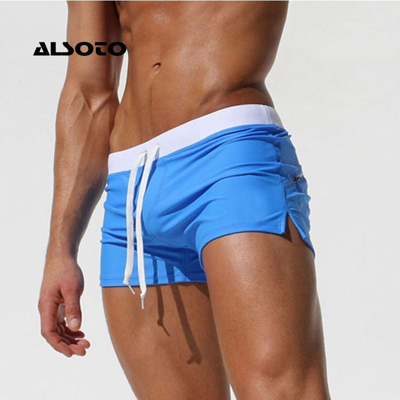 ALSOTO Swimwear Men Swimsuit Brand Shorts Mens Briefs Summer Swim Suit Sexy Mayo Sunga Beach Shorts Stroj Kapielowy Badpak