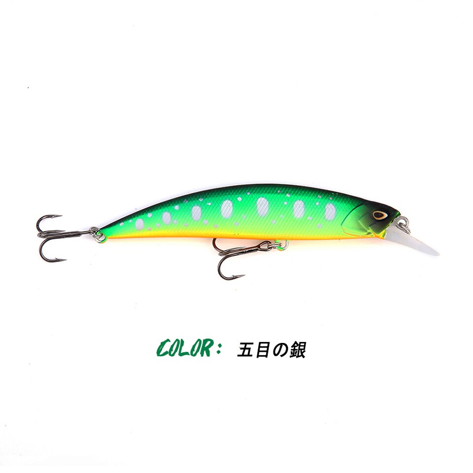 New 105mm 16g Slowly Sinking Minnow Fishing Lures Artificial Swim Bait for Pike Bass Predator Jekbait SPEARHEAD RYUKI