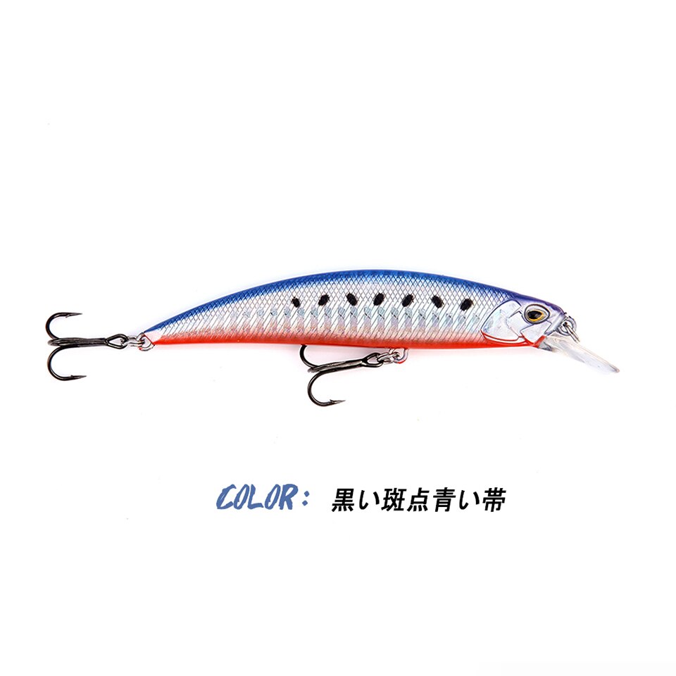 New 105mm 16g Slowly Sinking Minnow Fishing Lures Artificial Swim Bait for Pike Bass Predator Jekbait SPEARHEAD RYUKI