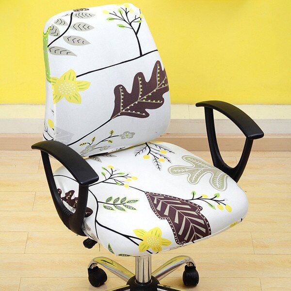 Office Chair Covers Elastic Armchair Seat Cover Dustproof Seat Chair Protector Cover Rotating Lift Computer Chair Seat Silpcover