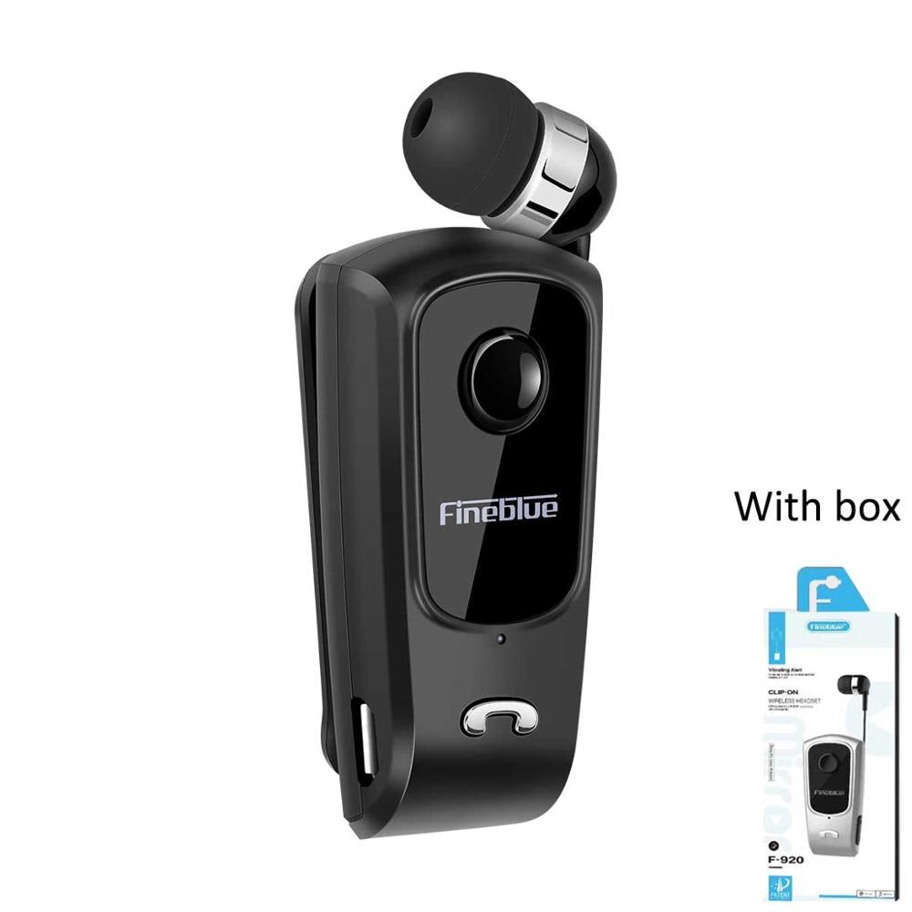 Fineblue F920 Mini Wireless Bluetooth Earphone  Telescopic Type Business Earphone Vibration Alert Wear Stereo Sport Earphone