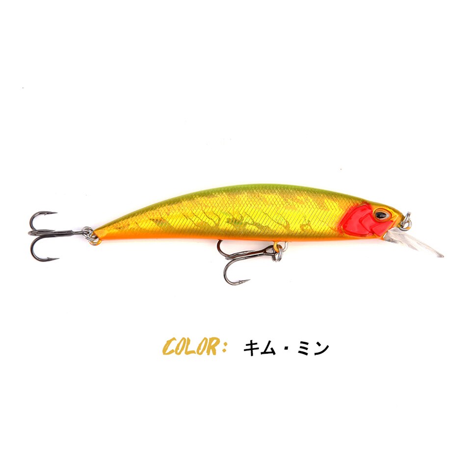 New 105mm 16g Slowly Sinking Minnow Fishing Lures Artificial Swim Bait for Pike Bass Predator Jekbait SPEARHEAD RYUKI
