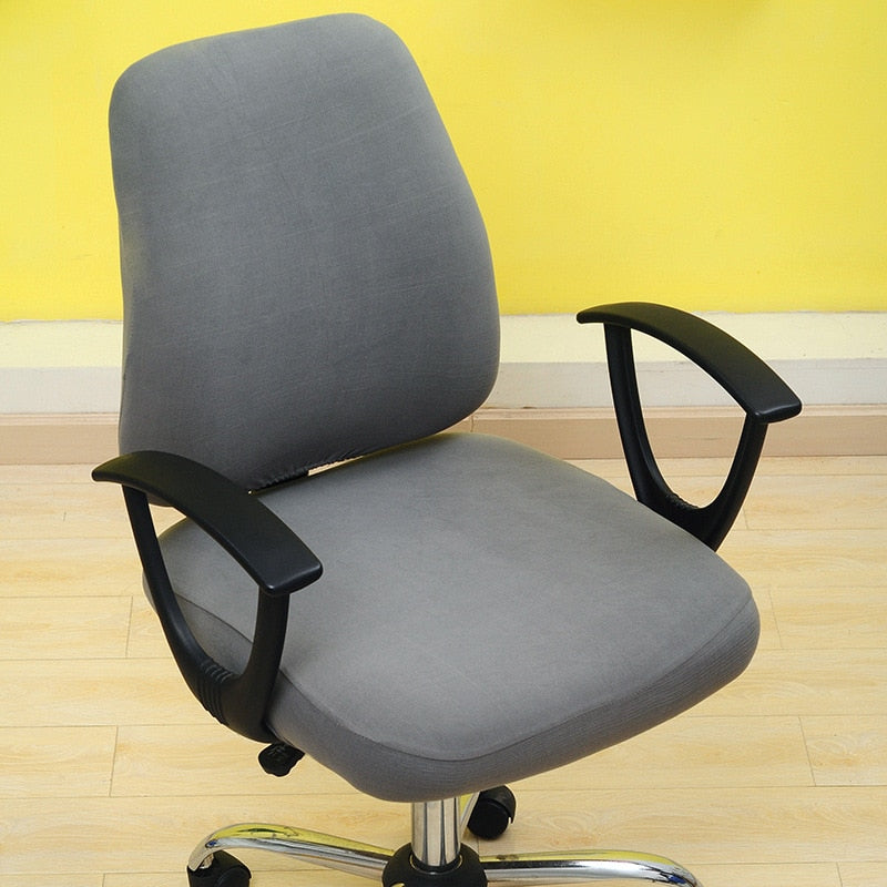 Office Chair Covers Elastic Armchair Seat Cover Dustproof Seat Chair Protector Cover Rotating Lift Computer Chair Seat Silpcover