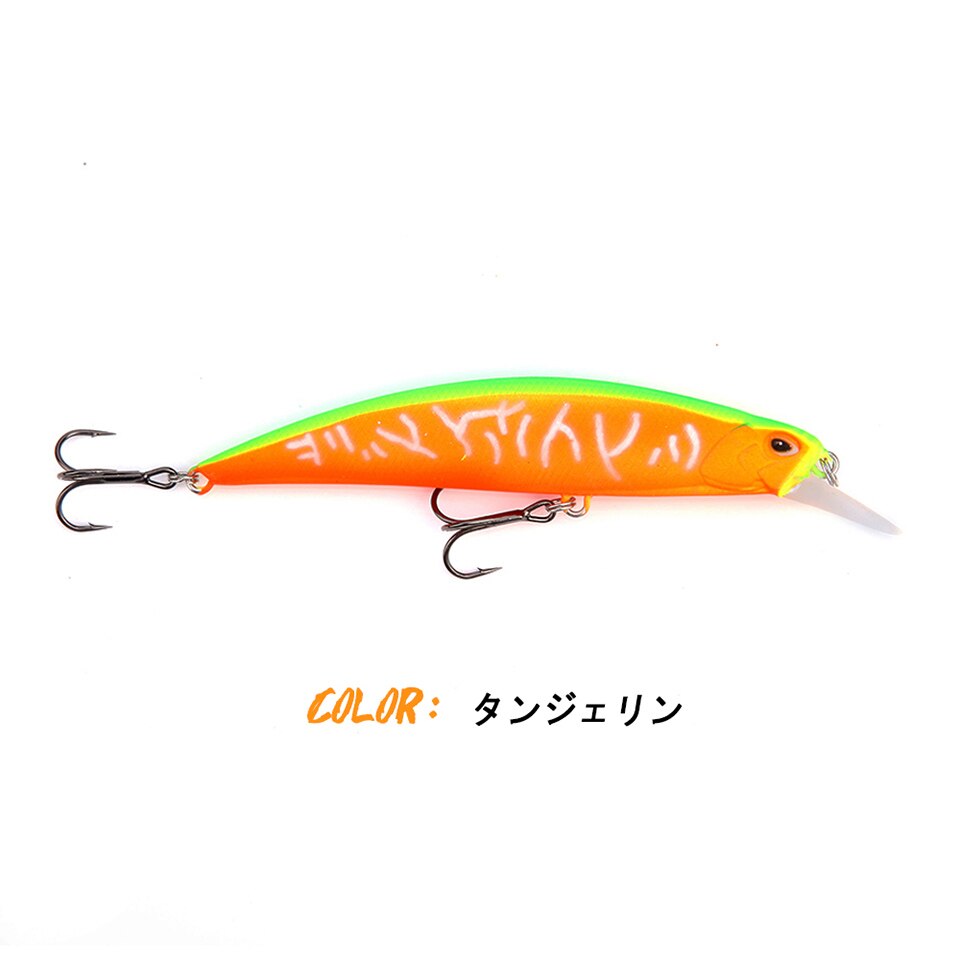 New 105mm 16g Slowly Sinking Minnow Fishing Lures Artificial Swim Bait for Pike Bass Predator Jekbait SPEARHEAD RYUKI
