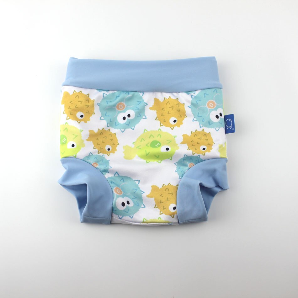 Infant Children Leakproof Swimming Nappies Newborn Baby High Waist Swimming Trunks Baby Boys Girls Cartoon Printed Swim Diapers