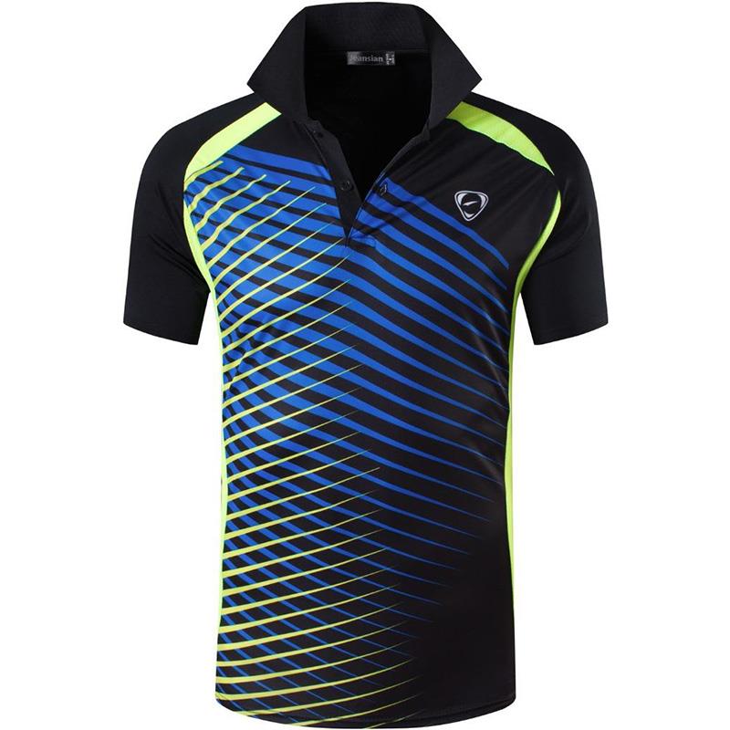 jeansian Men's Sport Tee Polo Shirts Poloshirts Casual Wear Golf Tennis Badminton Dry Fit Short Sleeve LSL224