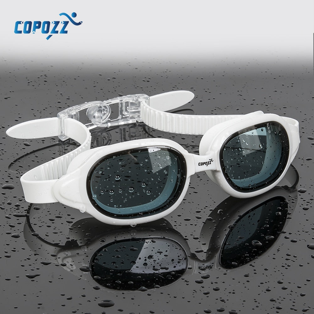 COPOZZ Myopia Swimming Goggles Men Women Adult Swim Goggle Professional Anti Fog Pool Swimming Glass Diopter Zwembril -1.5 to -7