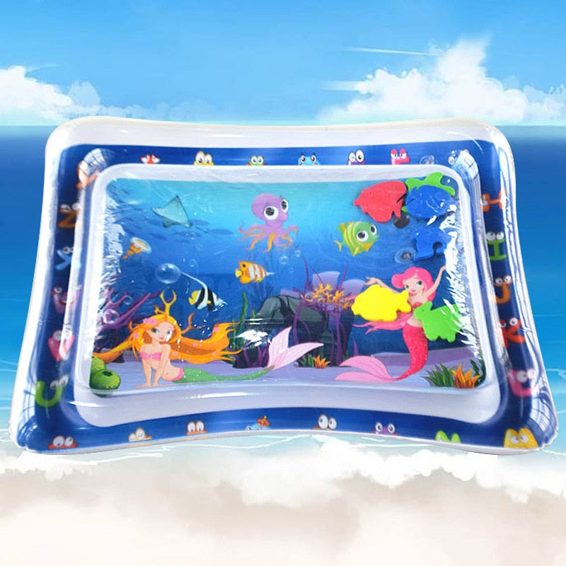 Inflatable Baby Play Mat Infant Water Spray Pad Toddler Activity Playmat Center Water Mat Baby Tummy Gym Toys