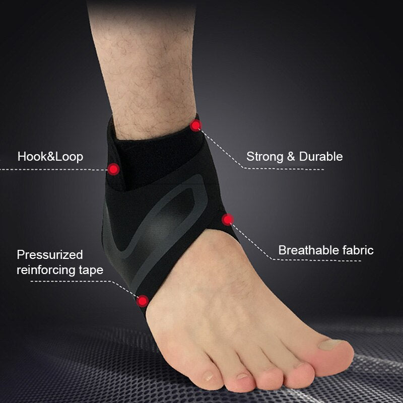 Sport Ankle Support Brace Elastic Band Safety Running Basketball Fitness Foot Heel Wrap Bandage Fascitis Plantar