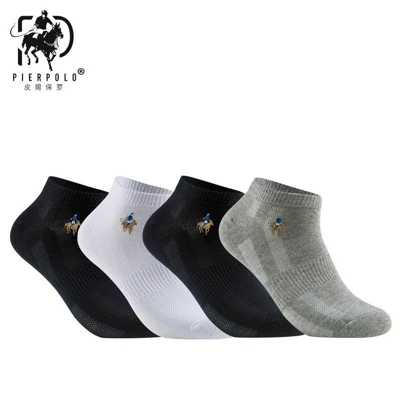 PIER POLO Socks Men Hot Sale Summer Socks Cotton Men's Fashion Short Socks 5 pairs/lot harajuku Happy Socks Men