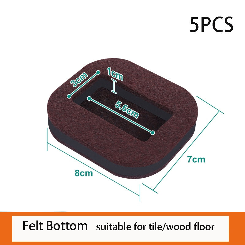 Office Chair Wheel Stopper Furniture Caster Cups Hardwood Floor Protectors Anti Vibration Pad Chair Roller Feet Anti-slip Mat