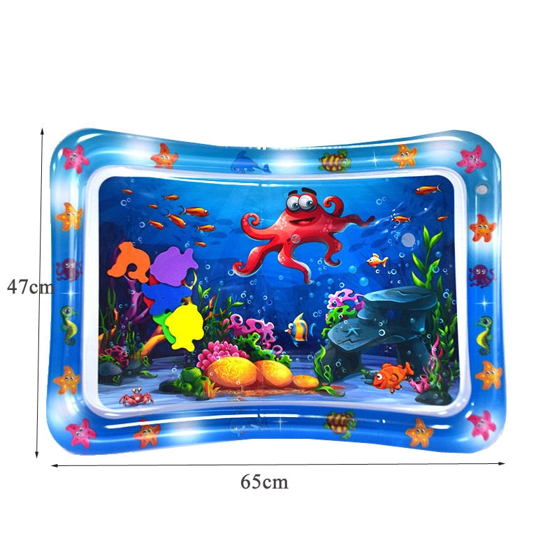 Inflatable Baby Play Mat Infant Water Spray Pad Toddler Activity Playmat Center Water Mat Baby Tummy Gym Toys