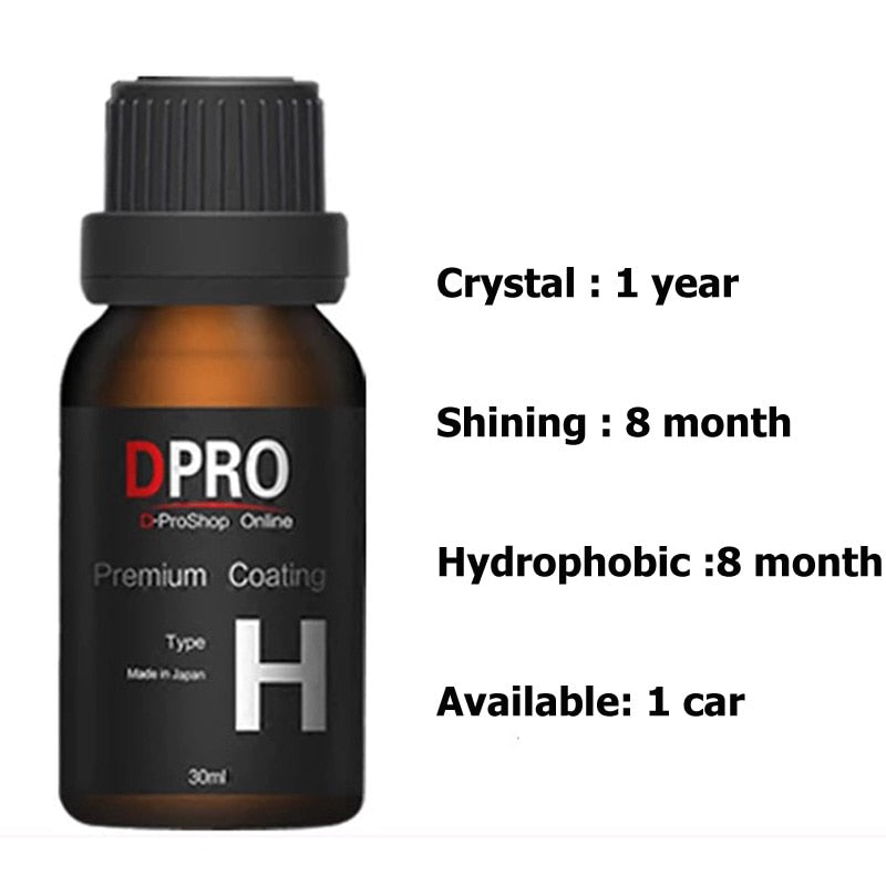 Dpro Ceramic Car Coating Nano Paint Care Car Polish Liquid Glass Anti Scratch Hydrophobic Coating Auto Detailing Japan Imports