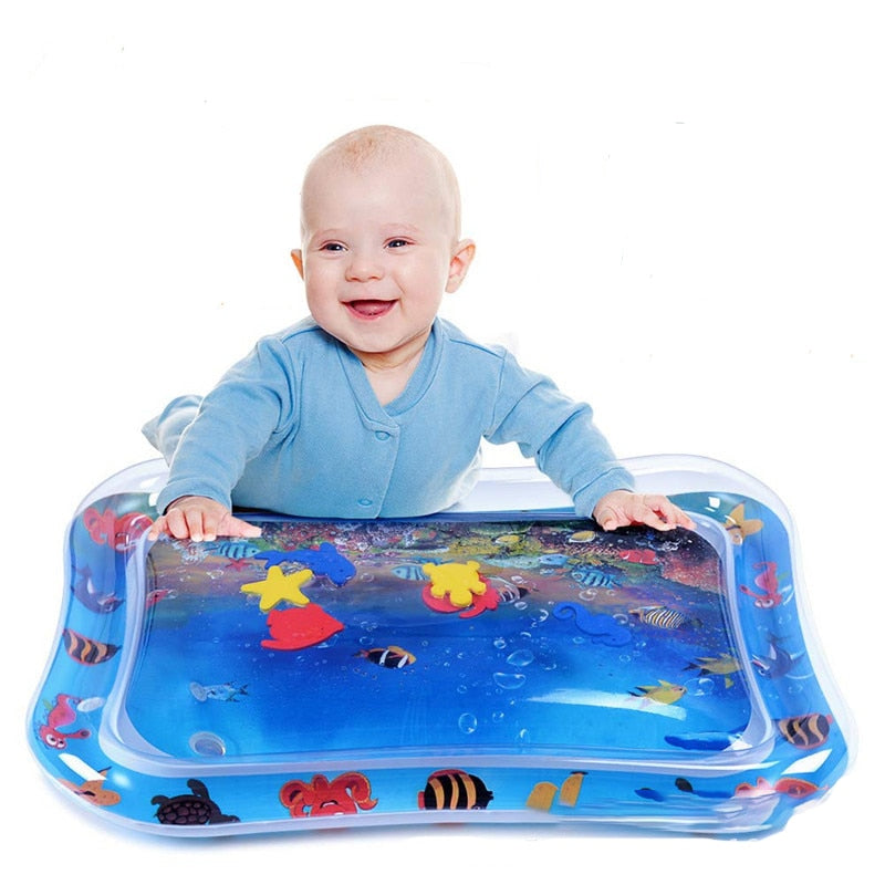 Inflatable Baby Play Mat Infant Water Spray Pad Toddler Activity Playmat Center Water Mat Baby Tummy Gym Toys